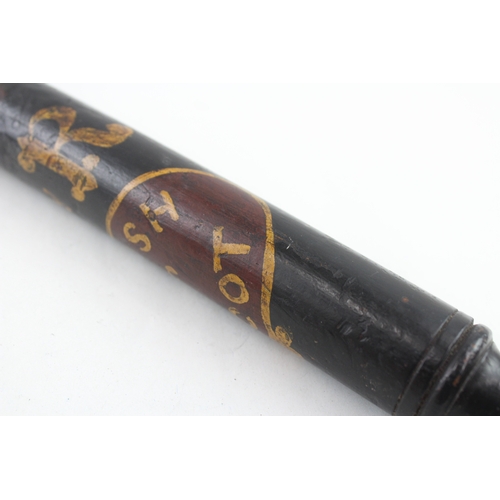 144 - William IV Painted Wooden Police Truncheon Parish Of Walcot