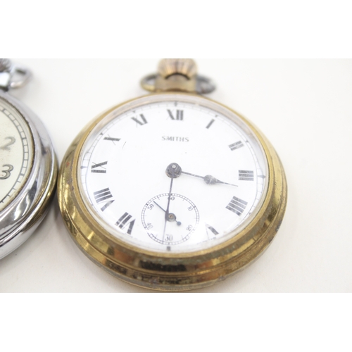 444 - Mens Vintage Smiths/Ingersoll Open Face Pocket Watches Hand-Wind Working