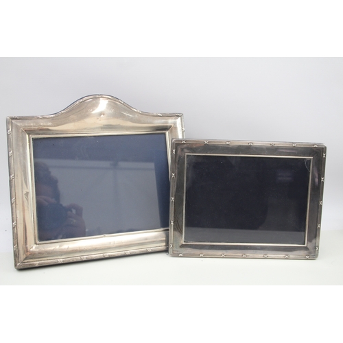 30 - 2 x vintage .925 sterling silver photograph frames