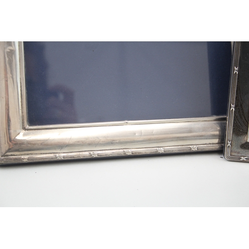 30 - 2 x vintage .925 sterling silver photograph frames