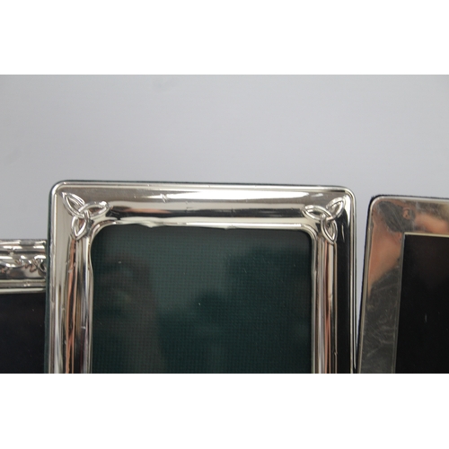 31 - 3 x .925 sterling photograph frames