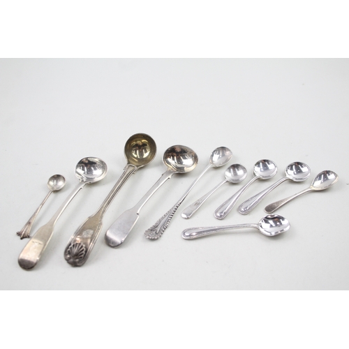 46 - 10 x .925 sterling condiment spoons