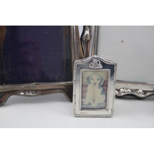 48 - 4 x .925 sterling silver photograph frames