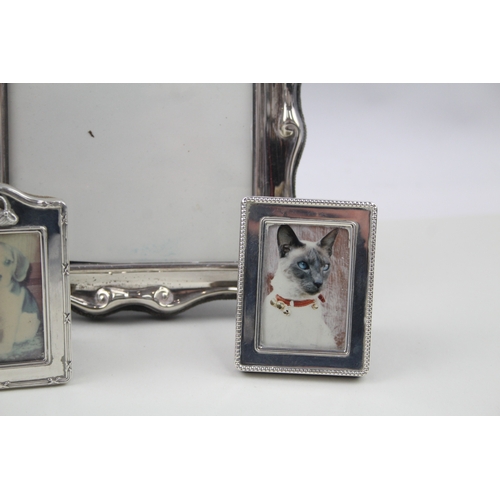 48 - 4 x .925 sterling silver photograph frames