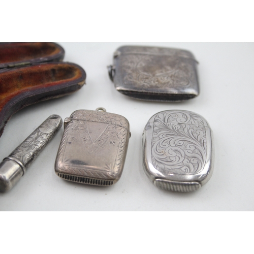 57 - 5 x .925 sterling silver tobacciana inc vestas etc