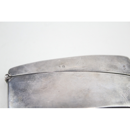 66 - .925 sterling curved calling card case plain