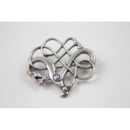 405 - Silver 'original from viking period' brooch by David Anderson (13g)