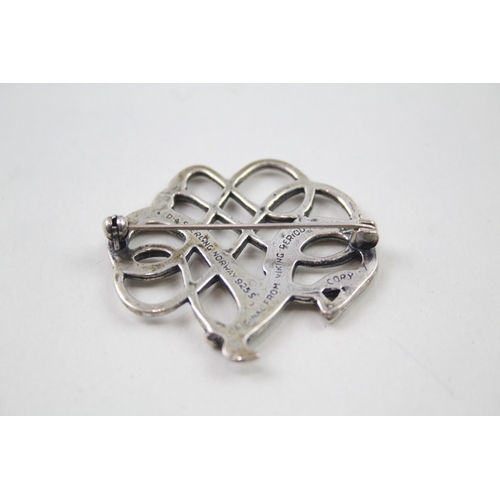 405 - Silver 'original from viking period' brooch by David Anderson (13g)