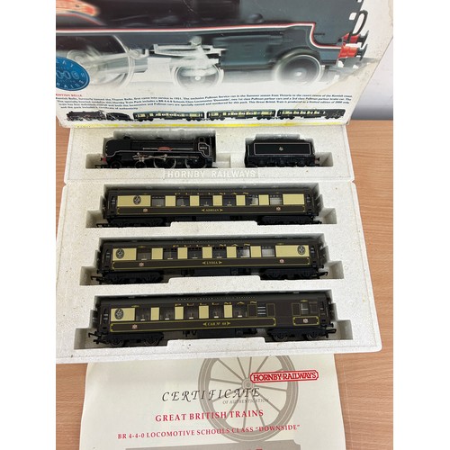 63 - Hornby 00 gauge R2079 Kentish Belle limited Edition set, with BR 4-4-0 Schools class Downside locomo... 