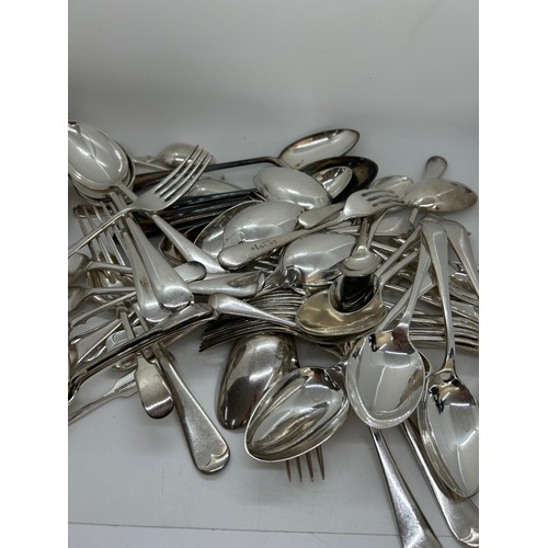 108 - Large selection of assorted silver plated cutlery