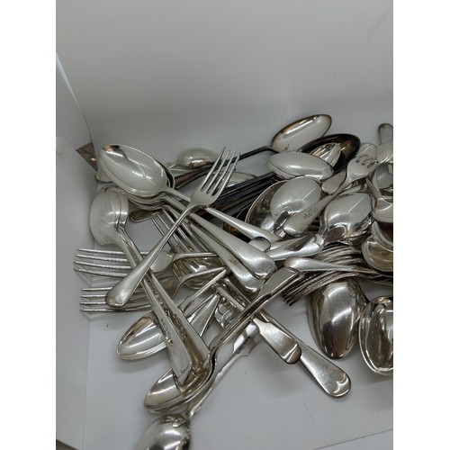 108 - Large selection of assorted silver plated cutlery