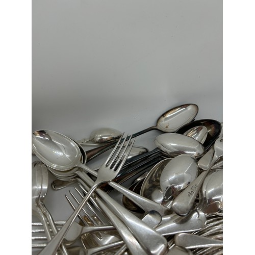 108 - Large selection of assorted silver plated cutlery