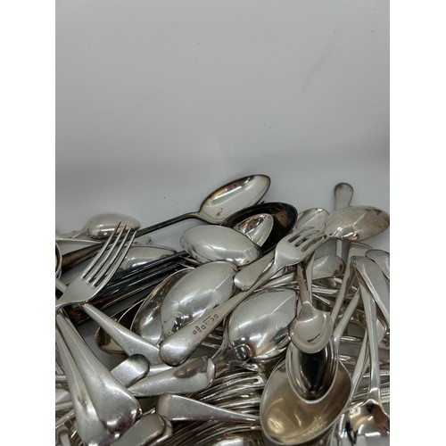 108 - Large selection of assorted silver plated cutlery