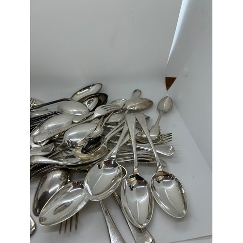 108 - Large selection of assorted silver plated cutlery