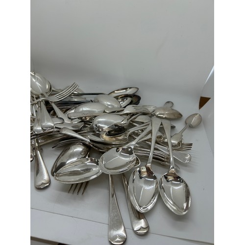 108 - Large selection of assorted silver plated cutlery