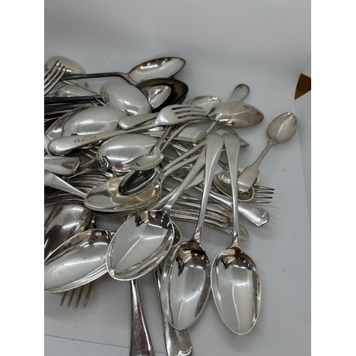 108 - Large selection of assorted silver plated cutlery