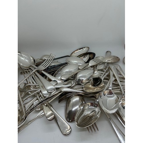 108 - Large selection of assorted silver plated cutlery