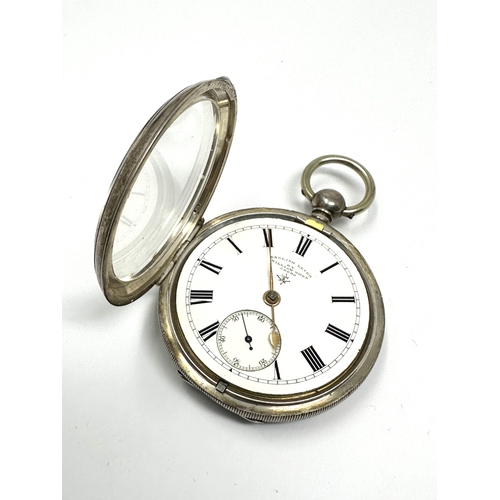 450 - Antique silver open face pocket watch william owen Leeds the watch is ticking clean and in good cond... 