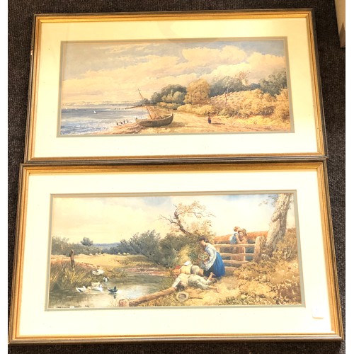 61 - 2 framed watercolours