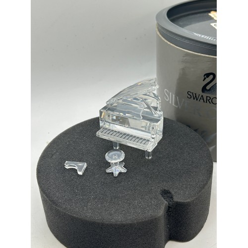 91 - Swarovski piano musical instrument Crystal Figurine A 7477 NR 000 006 With Box