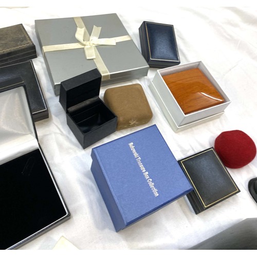 508 - Selection of vintage and later empty jewellery/watch boxes to include Omega and others