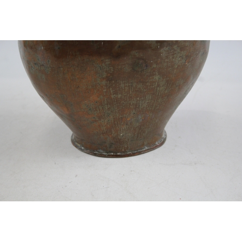 97 - Vintage Bronze Vase Two Handled Height: 23cm 1173g