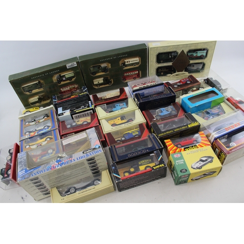 512 - Boxed Diecast Classic Cars Inc Dinky Matchbox Solido Elicor Jaguar Etc Job Lot