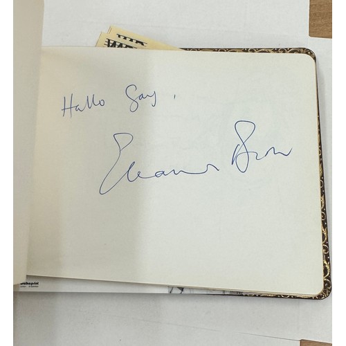 524 - Vintage autograph books with signatures from Doris Hare, David Moses and others