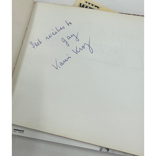 524 - Vintage autograph books with signatures from Doris Hare, David Moses and others