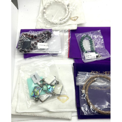 503 - 8 silver ladies Gemporia bracelets with dust bags and some with COA'S