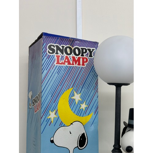 100 - Vintage Boxed Snoopy lamp, untested