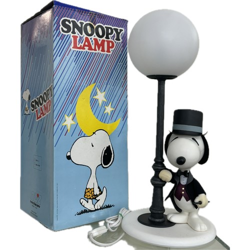 100 - Vintage Boxed Snoopy lamp, untested