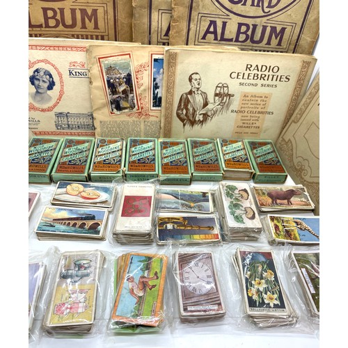 92 - Large selection of assorted cigarette cards includes albums, sets etc