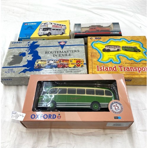 530 - Selection of original boxed die cast Corgi vehicles to include Daily Express limited edition bus, Co... 