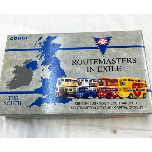 530 - Selection of original boxed die cast Corgi vehicles to include Daily Express limited edition bus, Co... 