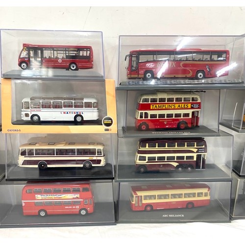 531 - Selection of 20 die cast bus vehicle models to include ' The Original Omnibus', ' Oxford' etc