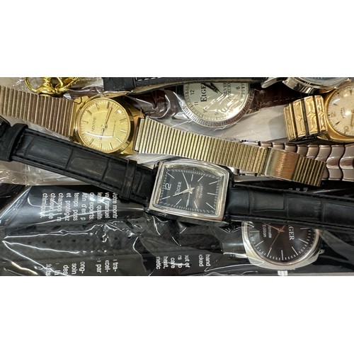 579 - Large selection of assorted gents wristwatches includes Rotary etc