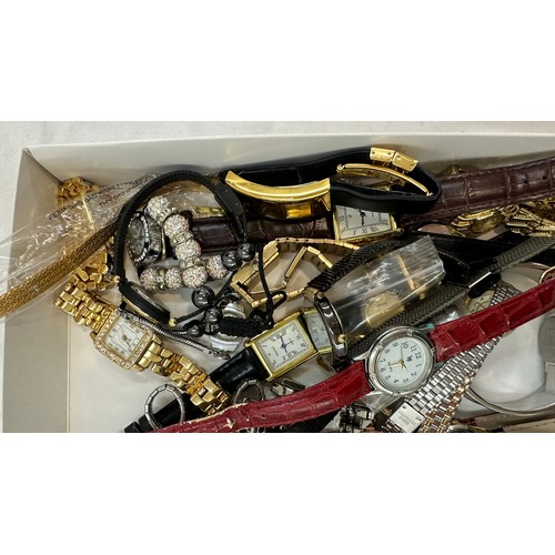 580 - Large selection of assorted ladies wristwatches includes Quartz etc