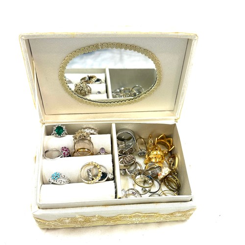 577 - Large selection of assorted rings includes Silver, mainly costume