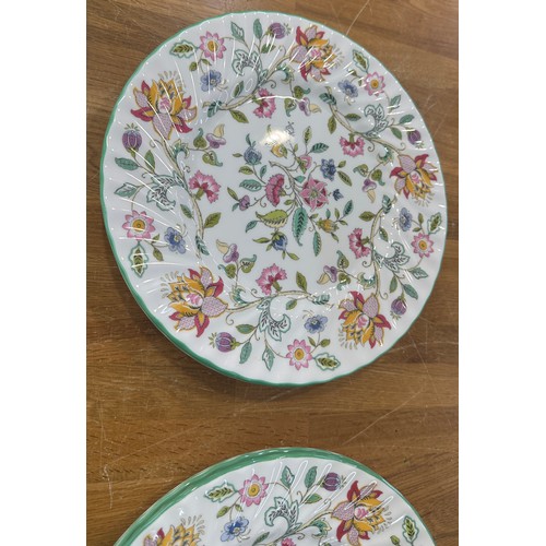 525 - Selection of Minton plates to include 12 saucer and side plates and 8 dinner plates