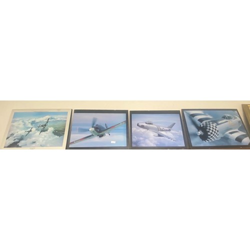 26 - Selection of assorted spitfire prints largest measures approximately 23 inches by 16 inches