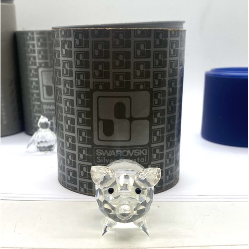 83 - Selection of swarovski crystals animals includes pig, hippo, owl etc