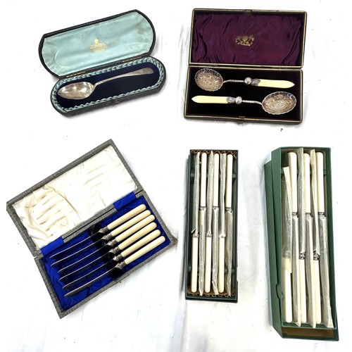 509 - Selection of cased cutlery