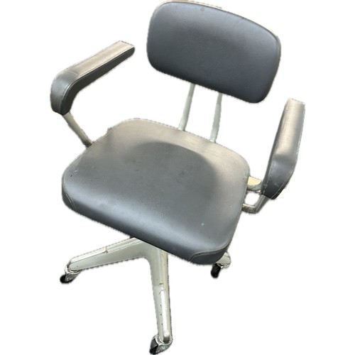 553 - Antique metal office chair