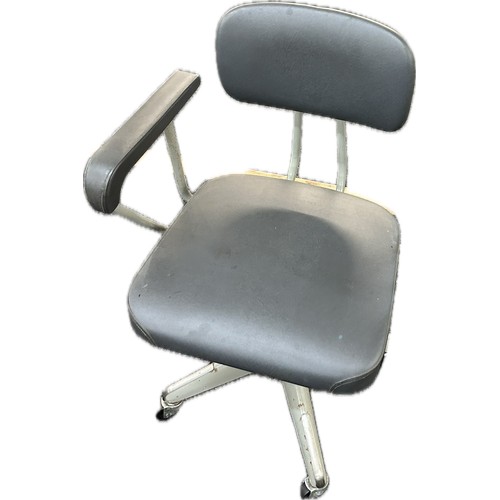 553 - Antique metal office chair