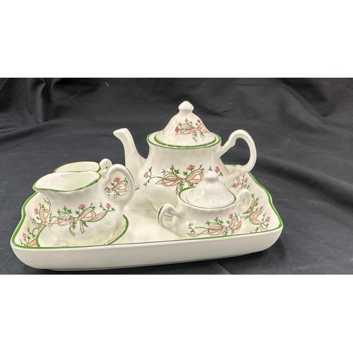 523 - Johnsons Brother ' Eternal Beau' miniature tea set