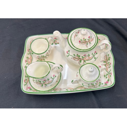 523 - Johnsons Brother ' Eternal Beau' miniature tea set