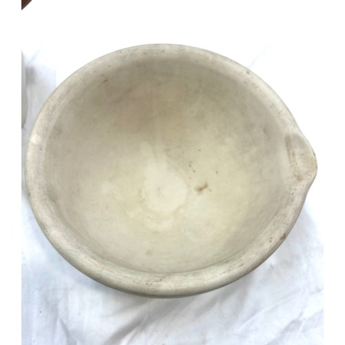 88 - Large pestle and mortar, approximate size: Height 4.5 inches, diameter 8 inches