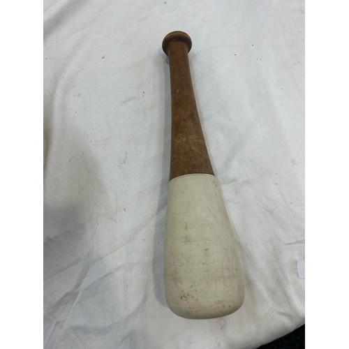 88 - Large pestle and mortar, approximate size: Height 4.5 inches, diameter 8 inches