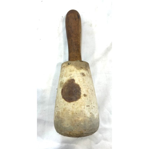 85 - Large pestle and mortar, approximate size: Height 5 inches, diameter 9.5 inches